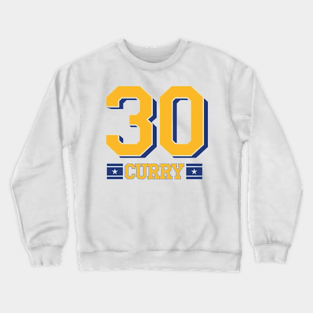 Steph Curry 30. Crewneck Sweatshirt by lakokakr